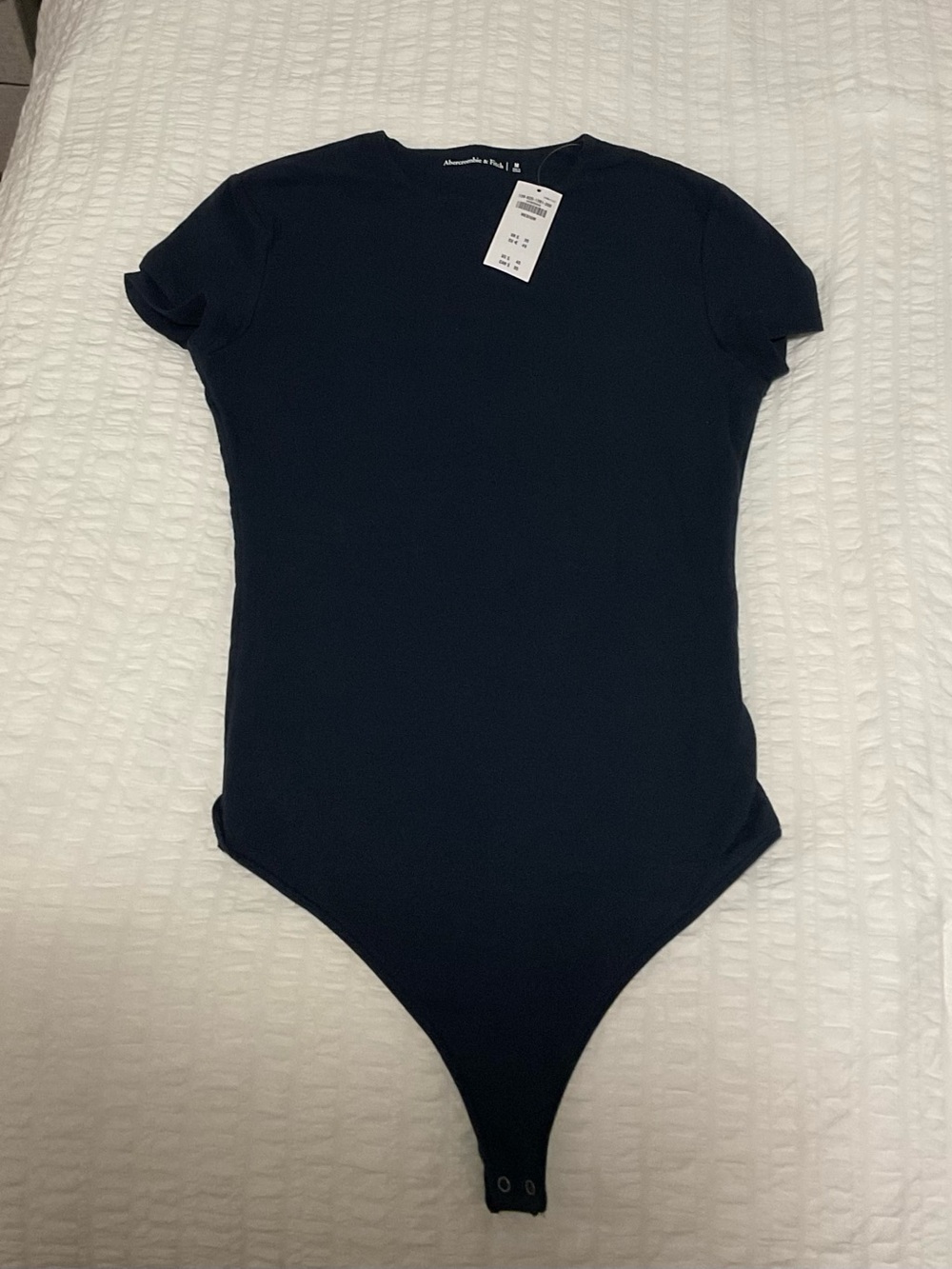 Abercrombie Short Sleeve Navy Blue Bodysuit NWT